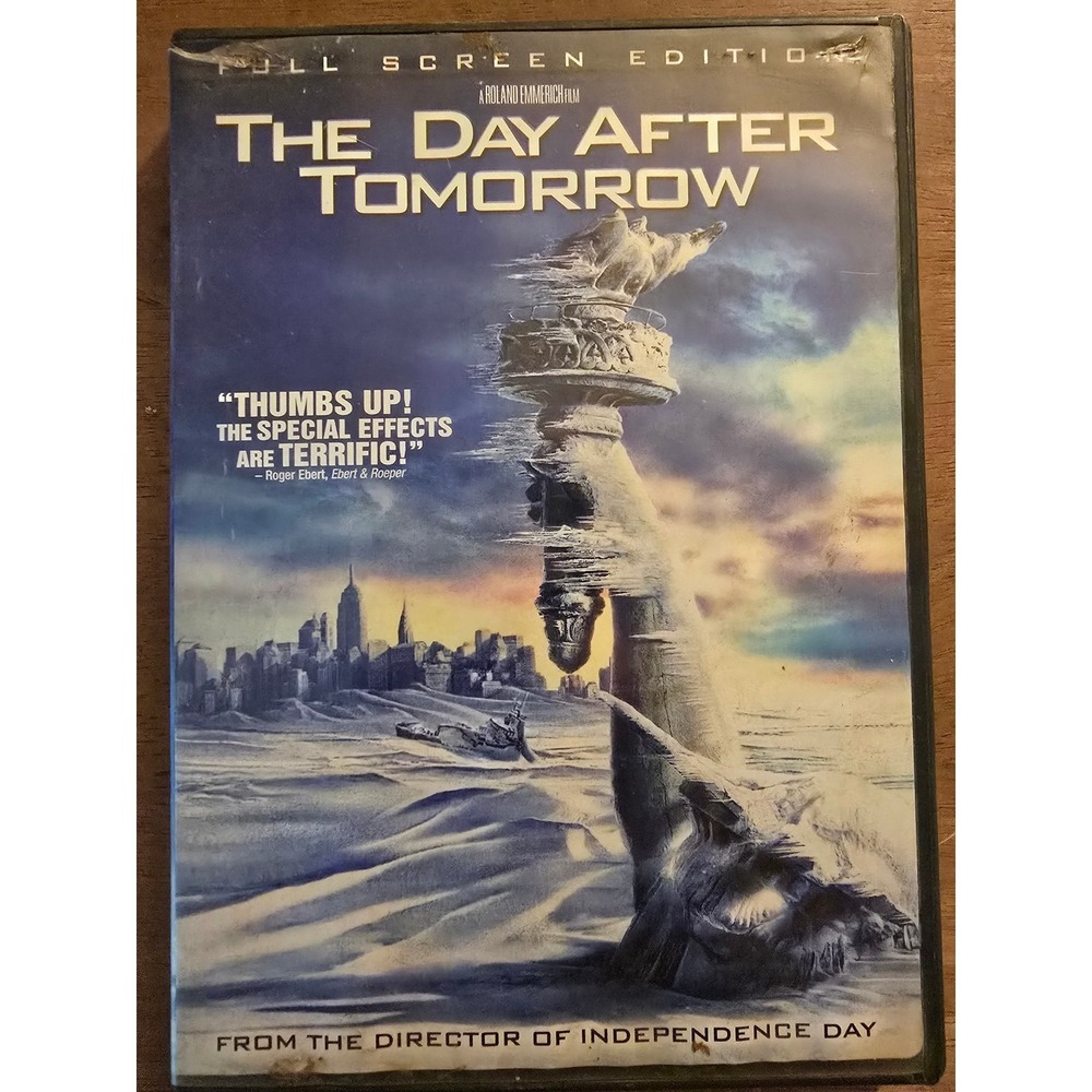 The‎ Day After Tomorrow (DVD, 2004), Full Screen, Excellent Condition